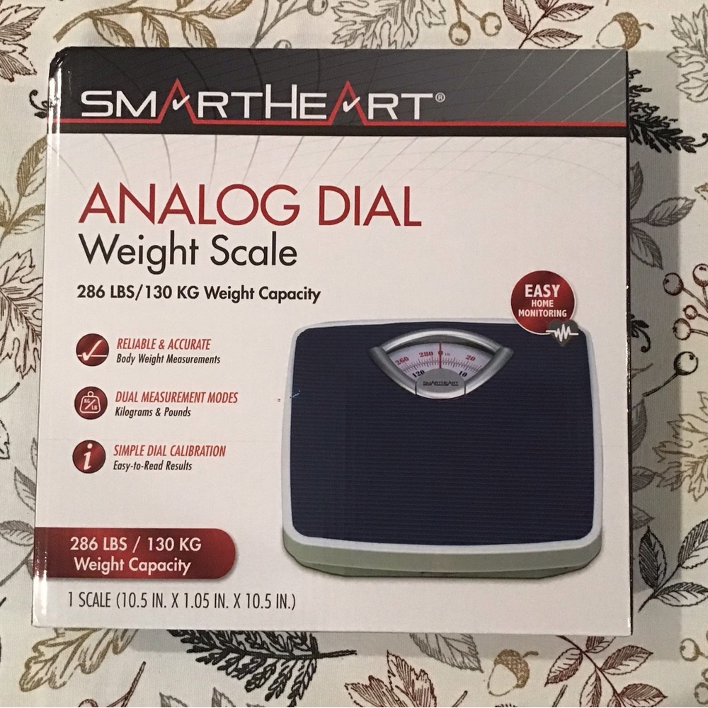 Analog Dial Weight Scale - Black